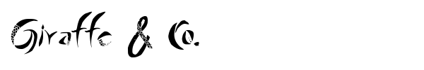 Giraffe & Co. font preview